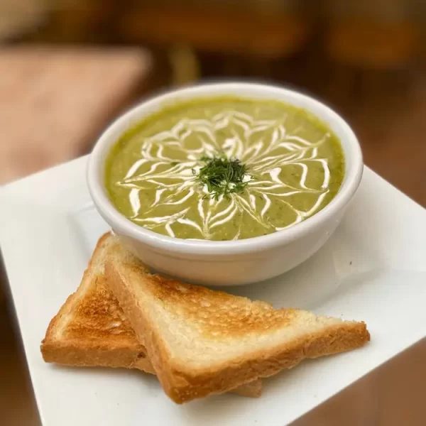 Крем-суп шпинатний